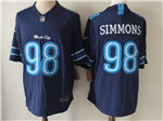Tennessee Titans #98 Jeffery Simmons 2026 Navy Rivalries Vapor F.U.S.E. Limited Jersey