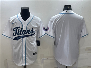 Tennessee Titans White Baseball Cool Base Team Jersey