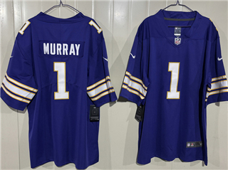 Minnesota Vikings #1 Kyler Murray Purple Classic Vapor Limited Jersey