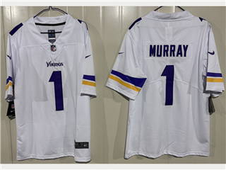 Minnesota Vikings #1 Kyler Murray White Vapor Limited Jersey