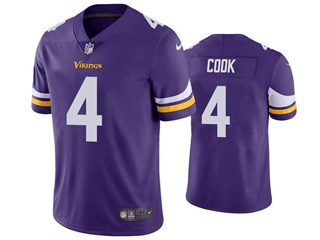 Minnesota Vikings #4 Dalvin Cook Purple Vapor Limited Jersey