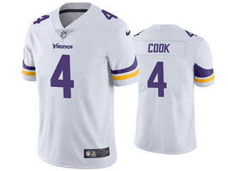 Minnesota Vikings #4 Dalvin Cook White Vapor Limited Jersey