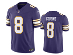 Minnesota Vikings #8 Kirk Cousins Purple Classic Vapor F.U.S.E. Limited Jersey