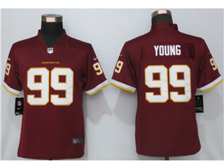 Washington Football Team #99 Chase Young Women's Burgundy Vapor Limited Jersey