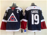 Colorado Avalanche #19 Joe Sakic Navy Alternate Jersey