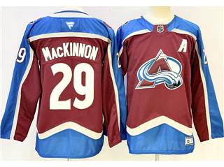 Colorado Avalanche #29 Nathan MacKinnon Youth Home Burgundy Jersey