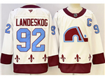 Colorado Avalanche #92 Gabriel Landeskog White Reverse Retro Jersey