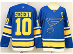 St. Louis Blues #10 Brayden Schenn Home Blue Jersey
