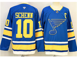 St. Louis Blues #10 Brayden Schenn Home Blue Jersey