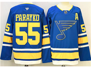 St. Louis Blues #55 Colton Parayko Home Blue Jersey