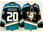 Anaheim Ducks #20 Chris Kreider Alternate Black Jersey