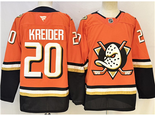 Anaheim Ducks #20 Chris Kreider Orange Jersey