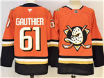 Anaheim Ducks #61 Cutter Gauthier Orange Jersey