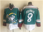 Anaheim Mighty Ducks #8 Teemu SelÃ¤nne 1995 "Wild Wing" CCM Vintage Teal Jersey