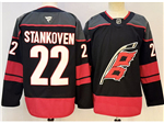 Carolina Hurricanes #22 Logan Stankoven Black Jersey