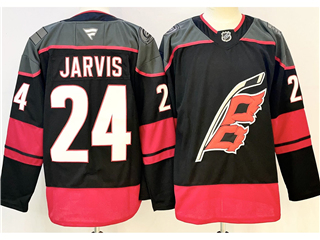Carolina Hurricanes #24 Seth Jarvis Black Jersey