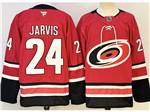 Carolina Hurricanes #24 Seth Jarvis Red Jersey