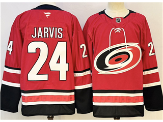Carolina Hurricanes #24 Seth Jarvis Red Jersey