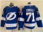 Tampa Bay Lightning #71 Anthony Cirelli Blue Jersey