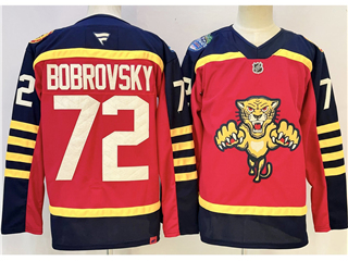 Florida Panthers #72 Sergei Bobrovsky Red 2025-26 Winter Classic Jersey
