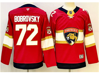 Florida Panthers #72 Sergei Bobrovsky Youth Red Jersey
