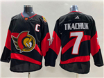 Ottawa Senators #7 Brady Tkachuk Black Reverse Retro 2.0 Jersey