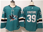 San Jose Sharks #39 Logan Couture Youth Teal Jersey