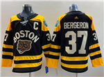 Boston Bruins #37 Patrice Bergeron Black 2023 Winter Classic Jersey