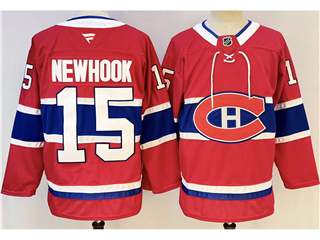 Montreal Canadiens #15 Alex Newhook Red Jersey