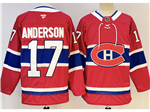 Montreal Canadiens #17 Josh Anderson Red Jersey