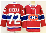 Montreal Canadiens #72 Arber Xhekaj Red Jersey