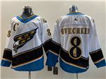 Washington Capitals #8 Alexander Ovechkin White Reverse Retro 2.0 Jersey