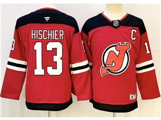 New Jersey Devils #13 Nico Hischier Youth Red Jersey