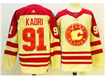 Calgary Flames #91 Nazem Kadri Cream 2023 Heritage Classic Jersey