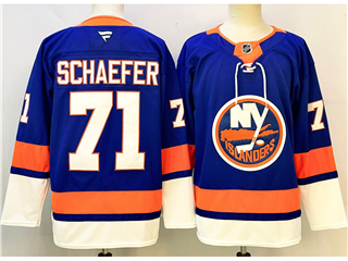 New York Islanders #71 Matthew Schaefer Royal Blue Jersey
