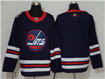 Winnipeg Jets 2019 Navy Heritage Classic Team Jersey