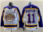 Los Angeles Kings #11 Anze Kopitar White Reverse Retro 2.0 Jersey