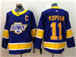 Los Angeles Kings #11 Anze Kopitar Purple 2020/21 Reverse Retro Jersey