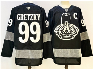 Los Angeles Kings #99 Wayne Gretzky 2025-26 Alternate Black Jersey
