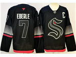 Seattle Kraken #7 Jordan Eberle Third Black Jersey