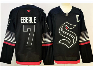 Seattle Kraken #7 Jordan Eberle Third Black Jersey