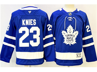 Toronto Maple Leafs #23 Matthew Knie Youth Blue Jersey