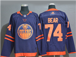 Edmonton Oilers #74 Ethan Bear Alternate Navy Jersey