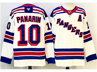 New York Rangers #10 Artemi Panarin White Jersey