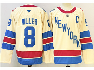 New York Rangers #8 J.T. Miller 2025-26 Winter Classic Cream Jersey