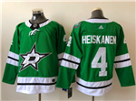 Dallas Stars #4 Miro Heiskanen Home Green Jersey