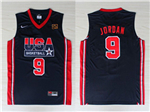 1992 Olympic Team USA #9 Michael Jordan Navy Jersey