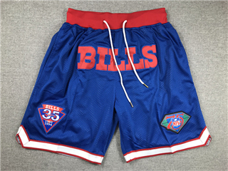 Buffalo Bills "Bills" Blue Football Shorts