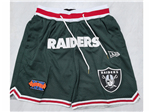 Oakland Raiders "Raiders" Super Bowl XVIII Black Football Shorts