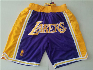 Los Angeles Lakers Just Don Purple Basketball Shorts
